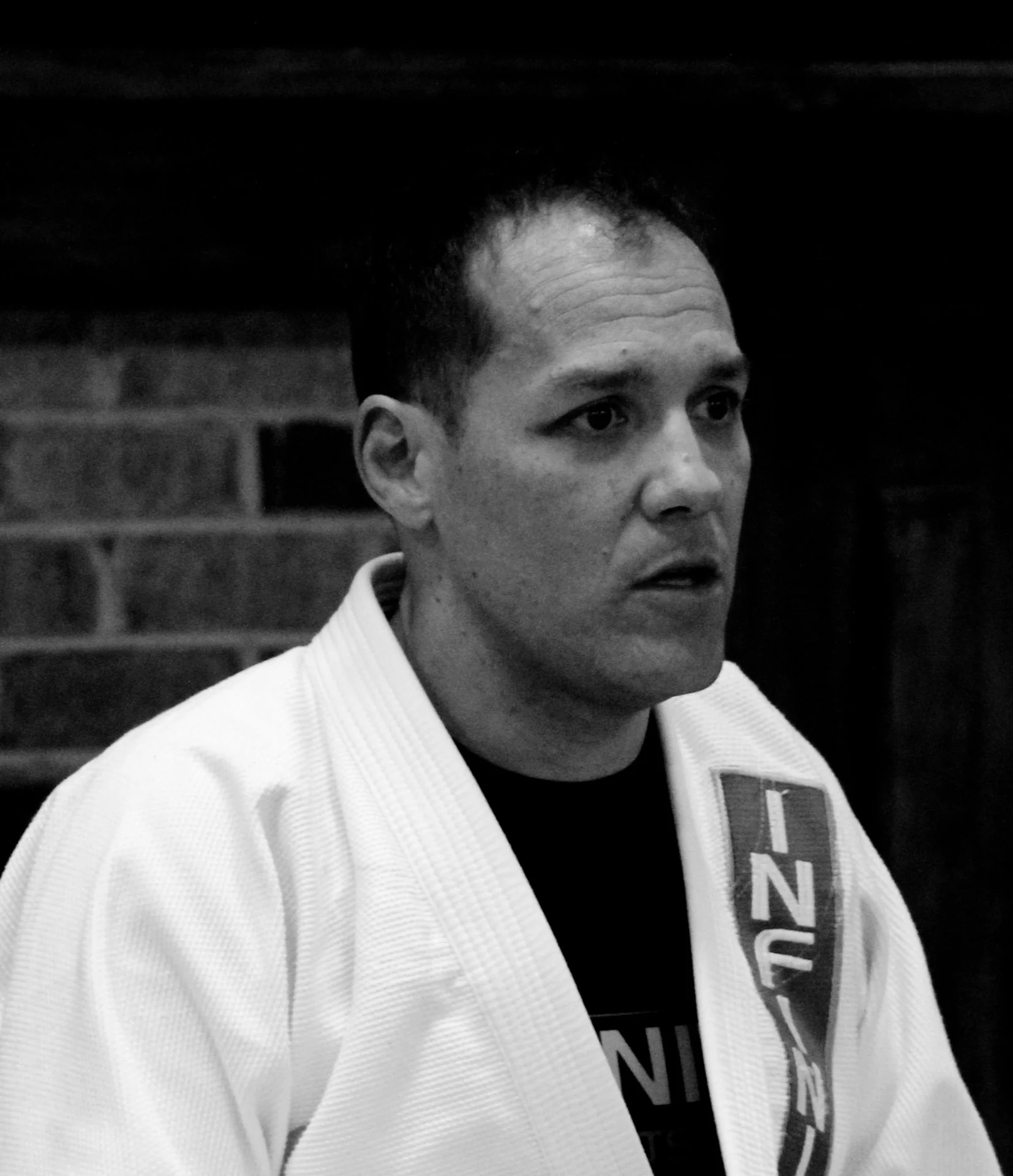 Portrait of Professor Fabiano in his Jiu-Jitsu gi